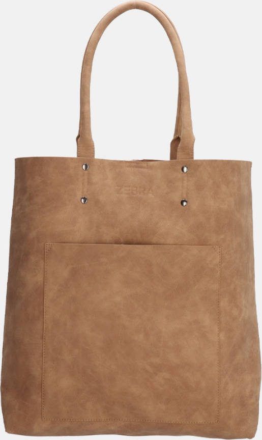 Zebra Trends Jacky Shopper camel Damestas