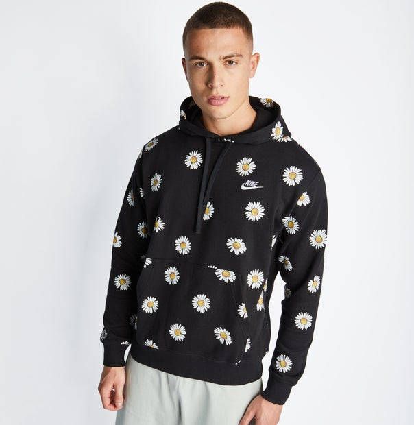 Nike Club Aop Over The Head Hoody Heren Hoodies