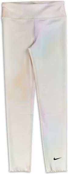 Nike Girls Sportswear Aura All Over Print basisschool Leggings Yellow Poly Spandex