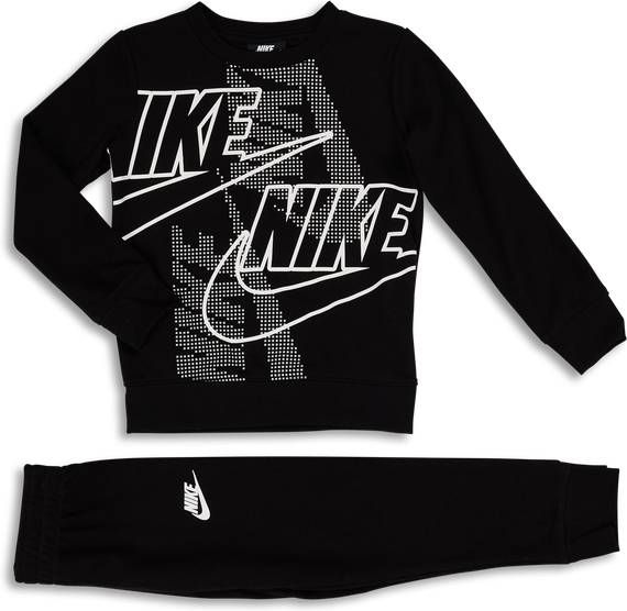 Nike Sportswear Double Futura Crew Suit Voorschools Tracksuits