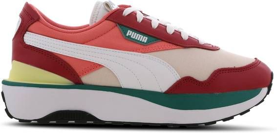 Puma Cruise Rider Dames Schoenen Pink Leer, Textil