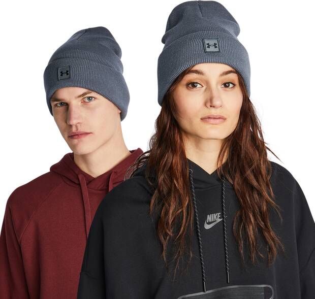 Under Armour Herenbeanie Halftime Cuff Pitch Grijs/Zwart OSFM