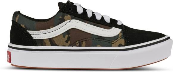 Vans Old Skool voorschools Schoenen Black Leer, Textil