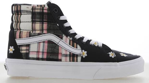 Vans Sk8 Hi Plaid Patchwork Dames Schoenen