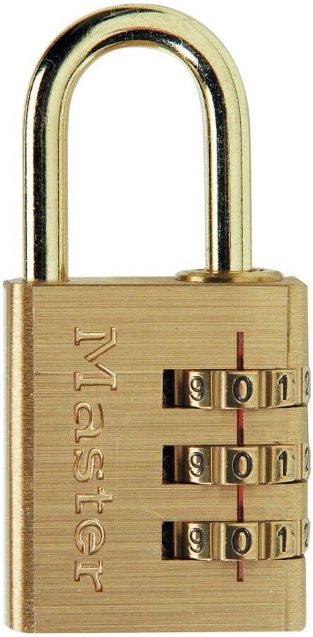 Paagman Master Lock Combinatiehangslot Aluminium Geel 30 Mm 630eurd
