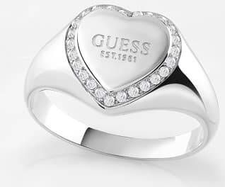 Guess Ringen Ring Fine Heart JUBR01430JWRH Zilverkleurig