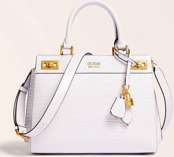 Guess Handtas KATEY CROC LUXURY SATCHEL