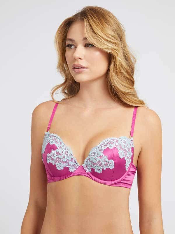 Guess Push Up Bh Met Borduursel Satijn