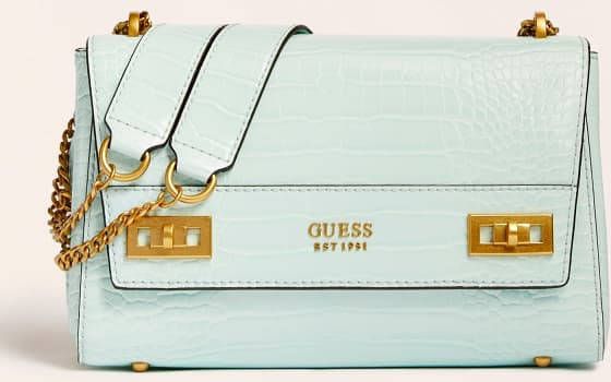 Guess Schoudertas Katey Krokodillenprint