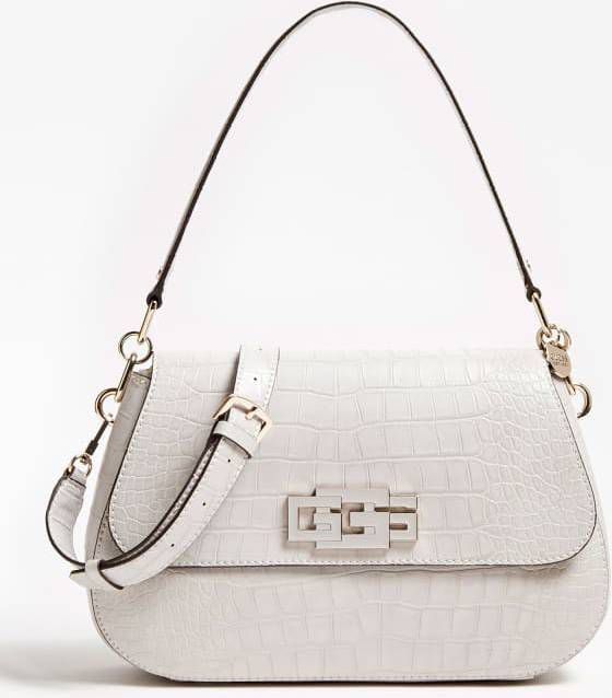Guess Schoudertas Triple G Krokoprint