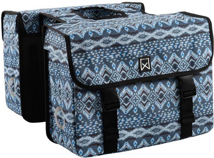 WAYS Living Willex Fietstas Dubbel Indigo 33 L Blauw
