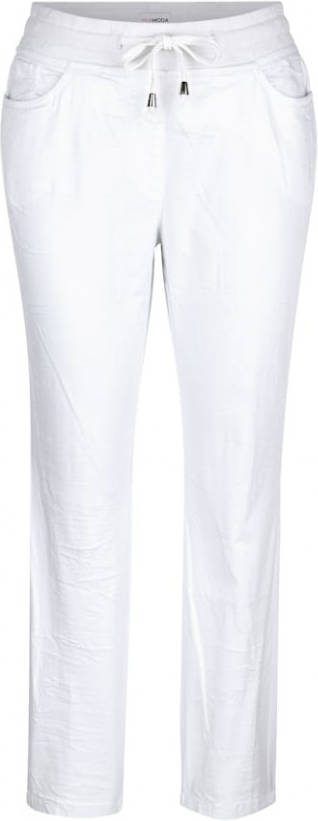 MIAMODA Jogpants in crinkle look Wit