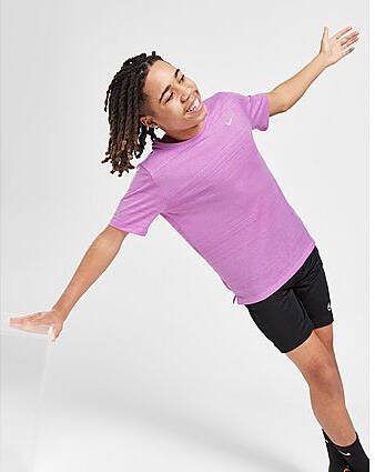 Nike Dri FIT Miler Trainingstop voor jongens Purple Kind