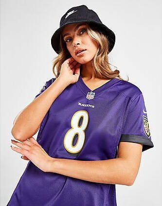 Nike NFL Baltimore Ravens Jackson #8 Jersey Purple Dames