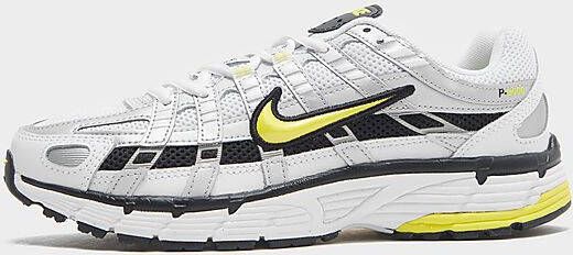 Nike P 6000 Schoenen White/Metallic Platinum/Black/Opti Yellow Dames