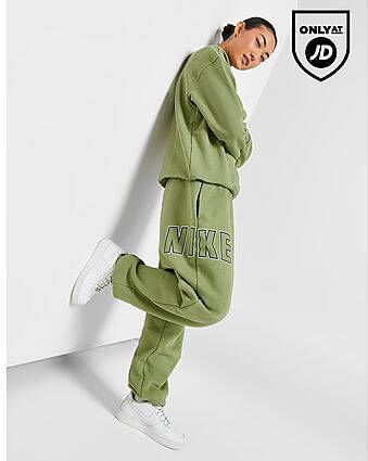 Nike Phoenix Fleece Varsity Joggers Green Dames