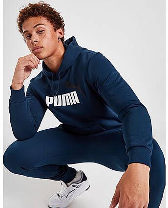 Puma Core Large Logo Overhead Hoodie Heren Blue Heren