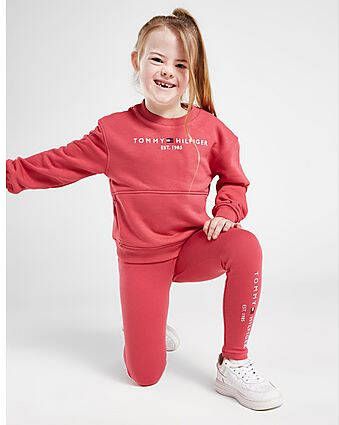 Tommy Hilfiger Essential Crew/Leggings Set Children Pink