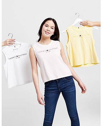 Tommy Hilfiger Girls' Essential Tank Top Junior Pink Kind
