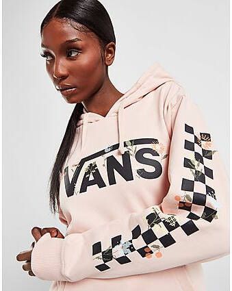 Vans Ditsy Checkerboard Hoodie Pink Dames