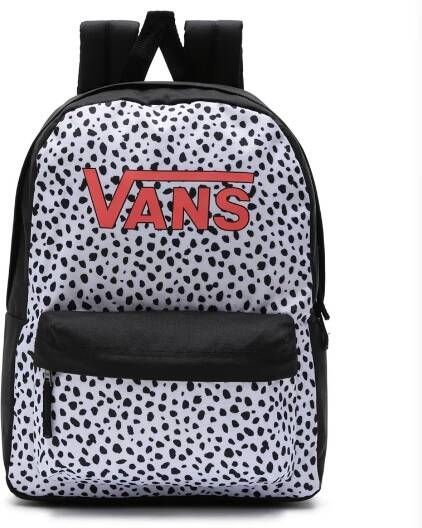 Vans Zwarte Rugtas Gr Girls Realm Backpack Dalmatian