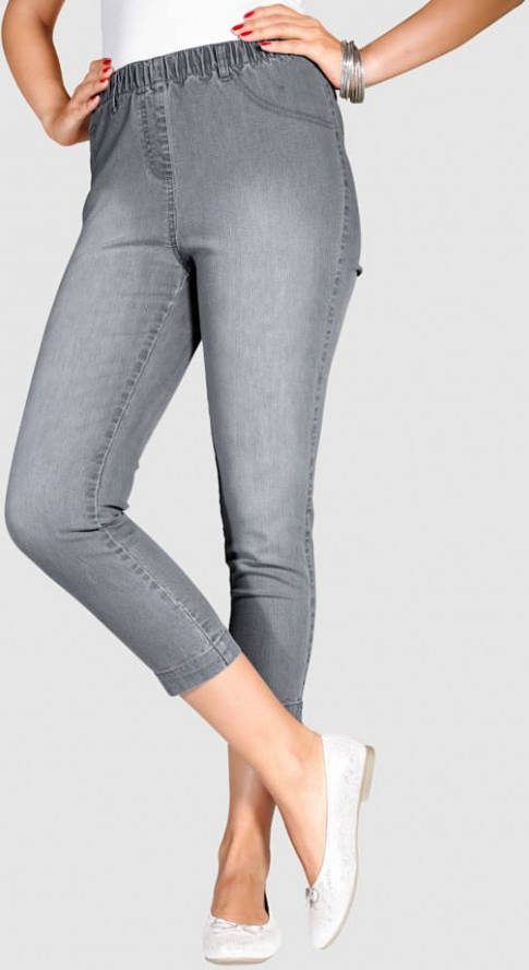 MIAMODA 7/8 jegging met elastische band Grey