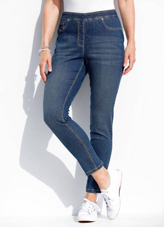 MIAMODA Jegging met push up effect Blue stone