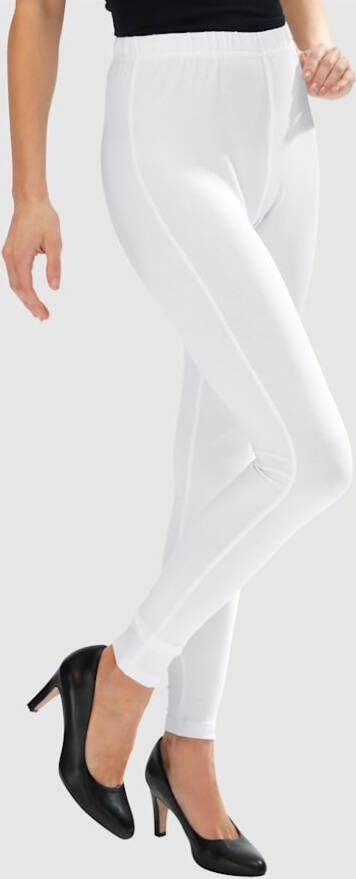 MIAMODA Legging van katoenmateriaal Wit