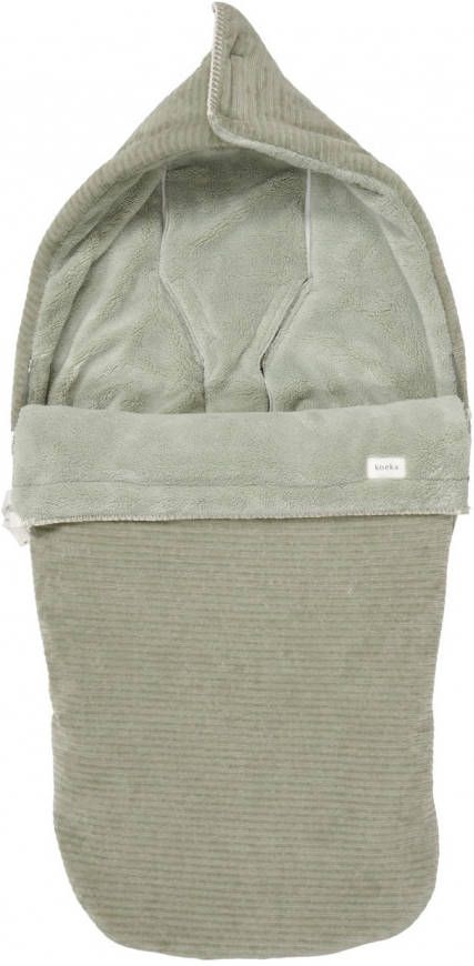 Koeka Vik buggy voetenzak met teddy 40x115 cm shadow green