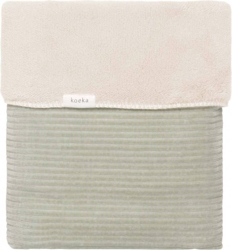 Koeka eenpersoonsdeken Vik corduroy 140x200 cm shadow green