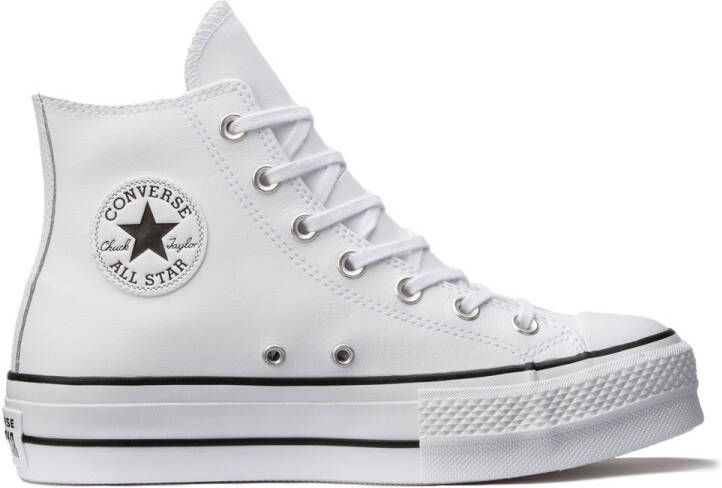Converse All Stars Hoog Lift Clean Leather 561676C Wit-37.5 maat 37.5