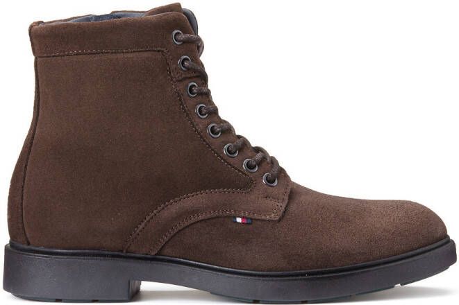 Tommy Hilfiger Boots on suè, dine leer met veters Elevated