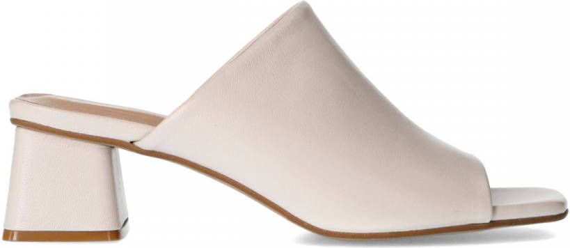 Manfield Beige leren muiltjes