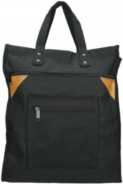 Massamarkt Boodschappentas Zwart Robuust Canvas