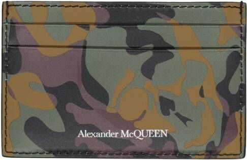 alexander mcqueen Camouflagekaarthouder Grootte u, Presta kleur groen , Groen, Heren