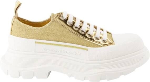 alexander mcqueen Tread Sink Slick in Canvas Grootte 37, Presta Color Gold , Geel, Dames