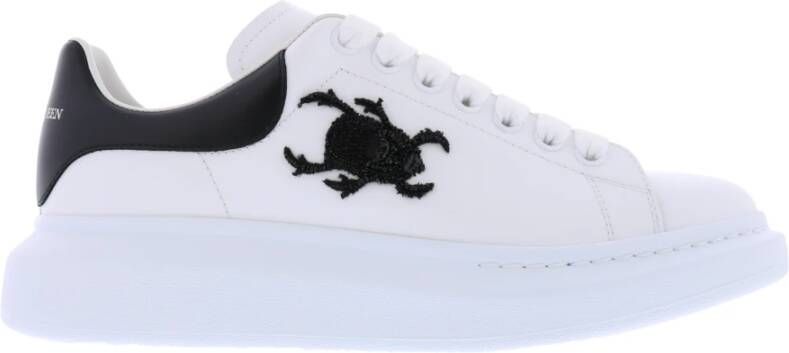 alexander mcqueen Oversized XL Beetle borduurwerk , Wit, Heren