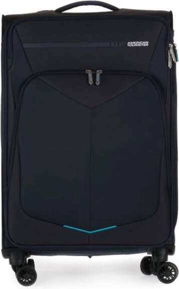 American Tourister Summerfunk Spinner 67 Expandable navy Zachte koffer