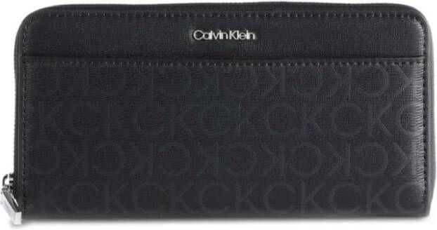 Calvin Klein moet z/een portemonnee w/pkt epi mon , Zwart, Dames