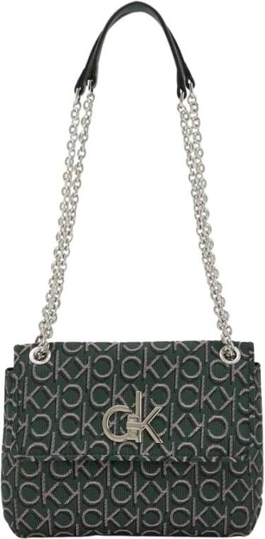 Calvin Klein Re-Lock Medium crossbodytas met logoprint