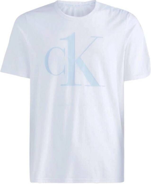 Calvin Klein Short Sleeve Shirts , Wit, Heren