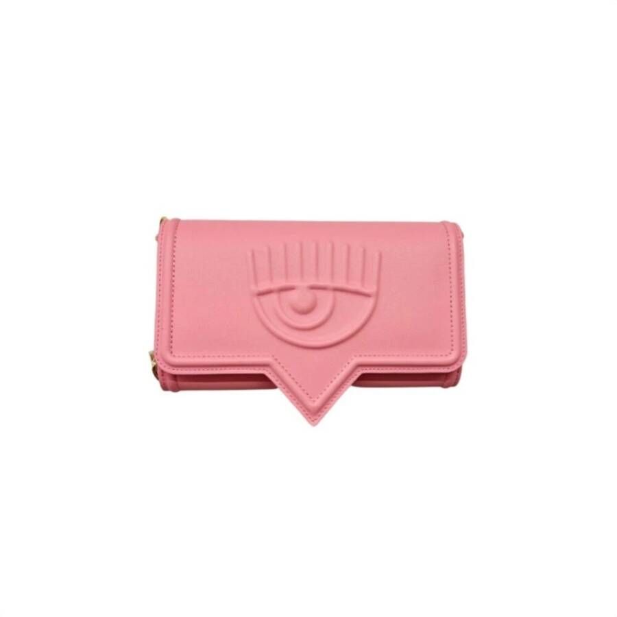 Chiara Ferragni women cross body messenger shoulder bag Eyelike Collection, Roze, Dames