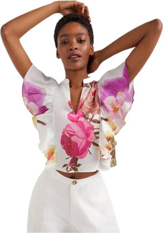 Desigual Longsleeve shirts Wit Dames