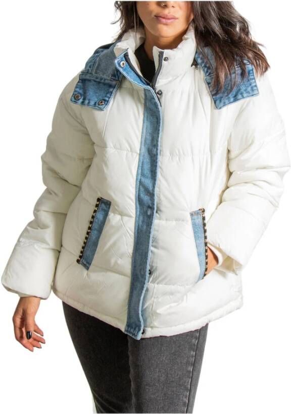 Desigual Gewatteerde Jassen Wit Dames