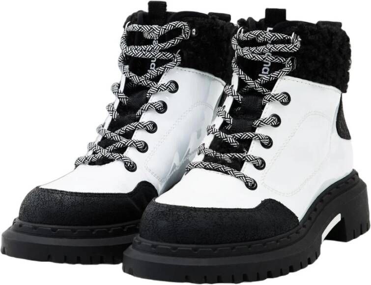 Desigual Enkellaarsjes Wit Dames