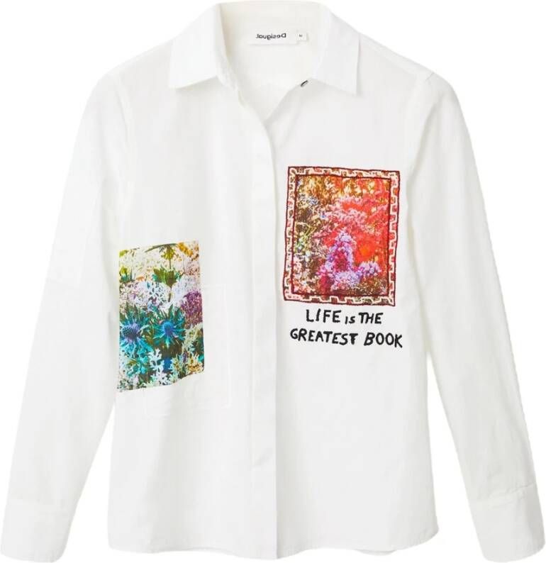 Desigual Longsleeve shirts Wit Dames