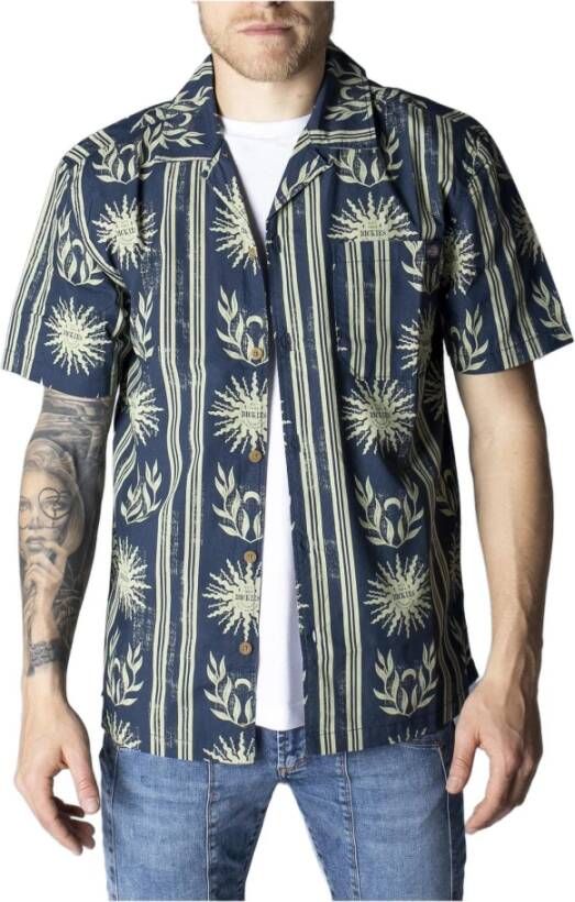 Dickies Korte mouwen Overhemden Blauw Heren