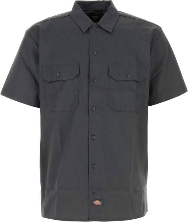 Dickies Korte mouwen Overhemden Grijs Heren