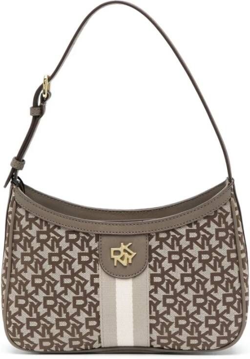 DKNY Voldoende metalen ringen , Beige, Dames