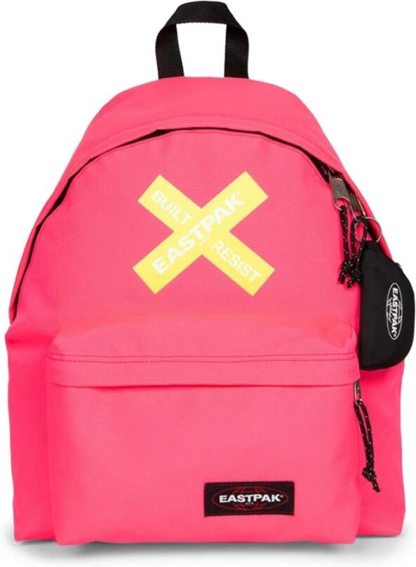 Eastpak Padded Pak&apos, r Rugzak Bold Silkscreen Pink